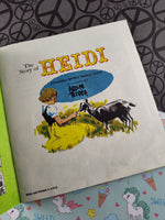 Vintage 45 RPM Peter Pan Records Heidi Book & Record