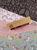 Vintage 1995 PSX F-1564 Flying Geese Patterned Wooden Stamp Block