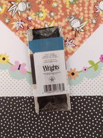 Vintage Wrights 3/4" Wide Twill Tape, Polyester, Black SEALED