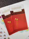 Chinese New Year of the Chicken Red Gold United Overseas Bank Envelopes Set/8