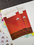 Chinese New Year of the Chicken Red Gold United Overseas Bank Envelopes Set/8