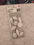 Sandylion Essentials Christmas Ornaments SHINY 3-Dimensional Sticker Pack, New/Sealed
