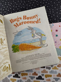 Vintage 1985 Little Golden Book: Bugs Bunny Marooned!, Hardcover