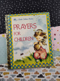 Vintage 1994 Little Golden Book: Prayers for Children, Hardcover