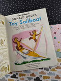 Vintage 1954 Little Golden Book: Walt Disney's Donald Duck's Toy Sailboat Hardcover
