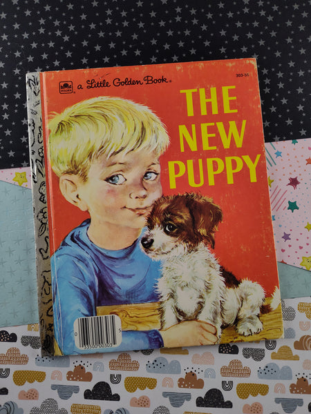 Vintage 1969 Little Golden Book: The New Puppy, Hardcover