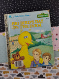 Vintage 1990 Little Golden Book "Big Bird's Day on the Farm" Hardcover