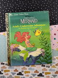 Vintage 1989 Little Golden Book: Walt Disney's The Little Mermaid, Ariel's Underwater Adventure Hardcover