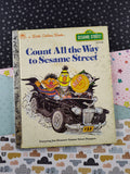 Vintage 1985 Little Golden Book: Count All the Way to Sesame Street Hardcover