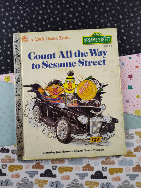 Vintage 1985 Little Golden Book: Count All the Way to Sesame Street Hardcover