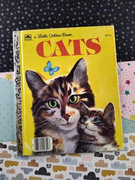 Vintage 1976 Little Golden Book: Cats Hardcover