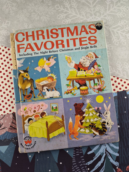 Vintage 1951 Wonder Books, "Christmas Favorites" Hardcover