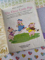 Vintage 1953 Little Golden Book: Walt Disney's Three Little Pigs Hardcover