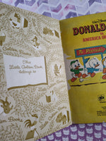 Vintage 1975 1st Printing Little Golden Book: Walt Disney's Donald Duck in America on Parade Hardcover