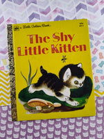 Vintage 1979 Little Golden Book: The Shy Little Kitten Hardcover