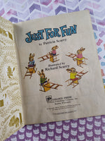 Vintage 1960 Little Golden Book: Just for Fun Hardcover
