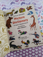 Vintage 1973 Little Golden Book: Little Golden Picture Dictionary Hardcover