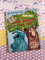 Vintage 1978 Little Golden Book: Sesame Street Cookie Monster and the Cookie Tree Hardcover