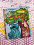 Vintage 1978 Little Golden Book: Sesame Street Cookie Monster and the Cookie Tree Hardcover