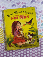 Vintage 1963 Little Golden Book: Bow Wow! Meow! A First Book of Sounds Hardcover
