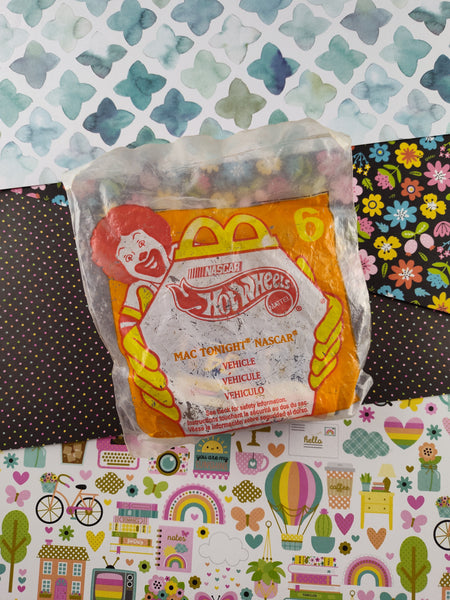 Vintage 1998 Hot Wheels Mac Tonight Nascar Happy Meal McDonalds Toy SEALED