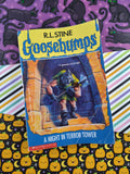 Vintage 1990's R.L. Stine Goosebumps #27, A Night in Terror Tower