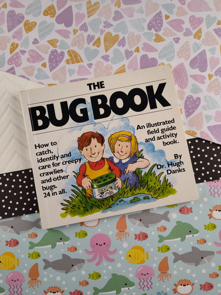 Vintage 1980's The Bug Book Miniature Softcover Illustrated Field Guide & Activity Book