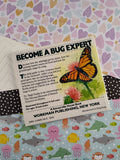 Vintage 1980's The Bug Book Miniature Softcover Illustrated Field Guide & Activity Book