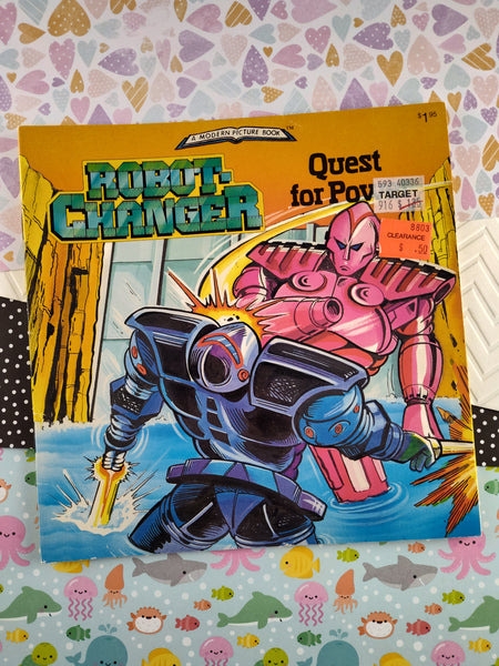 Vintage 1985 Modern Picture Book Robot-Changer: Quest for Power Softcover