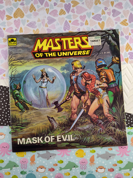 Vintage 1984 Golden Books Masters of the Universe: Mask of Evil MOTU Softcover