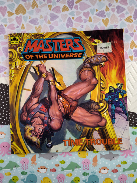 Vintage 1984 Golden Books Masters of the Universe: Time Trouble MOTU Softcover