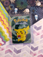 Vintage 1990's Pokemon Trading Vending Prism Shiny Holo Sticker Pikachu #25 - NM