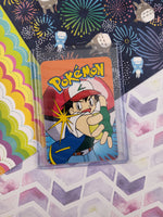 Vintage 1990's Pokemon Trading Vending Prism Shiny Holo Sticker Pikachu #25 - NM