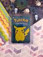 Vintage 1990's Pokemon Trading Vending Prism Shiny Holo Sticker Pikachu #25 - NM