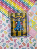 Vintage 1990's Pokemon Trading Vending Prism Shiny Holo Sticker Tentacool #72 - NM