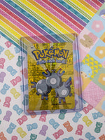 Vintage 1990's Pokemon Trading Vending Prism Shiny Holo Sticker Magneton #82 - NM