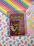 Vintage 1990's Pokemon Trading Vending Prism Shiny Holo Sticker Farfetch'd #83 - NM