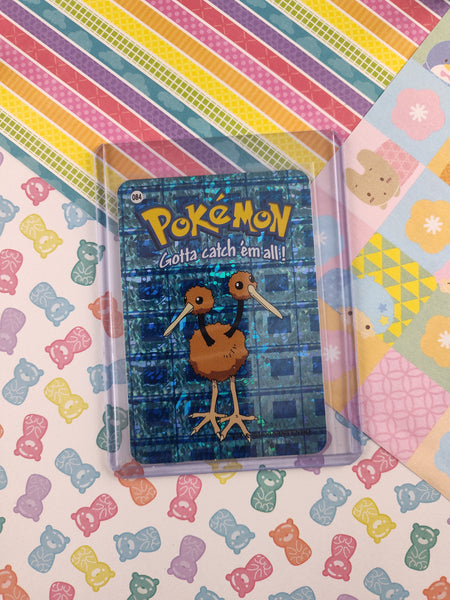 Vintage 1990's Pokemon Trading Vending Prism Shiny Holo Sticker Doduo #84 - NM
