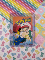 Vintage 1990's Pokemon Trading Vending Prism Shiny Holo Sticker Drowzee #96 - NM