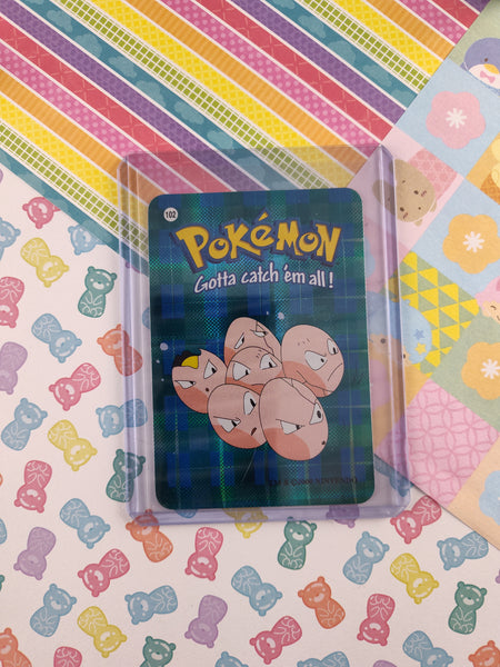 Vintage 1990's Pokemon Trading Vending Prism Shiny Holo Sticker Exeggcute #102 - NM