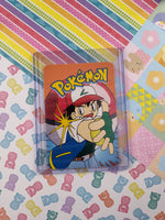 Vintage 1990's Pokemon Trading Vending Prism Shiny Holo Sticker Hitmonlee #106 - NM