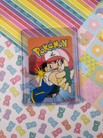 Vintage 1990's Pokemon Trading Vending Prism Shiny Holo Sticker Rhydon #112 - NM