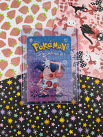 Vintage 1990's Pokemon Trading Vending Prism Shiny Holo Sticker Mr. Mime #122 - NM