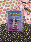 Vintage 1990's Pokemon Trading Vending Prism Shiny Holo Sticker Mr. Mime #122 - NM