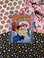 Vintage 1990's Pokemon Trading Vending Prism Shiny Holo Sticker Scyther #123 - NM