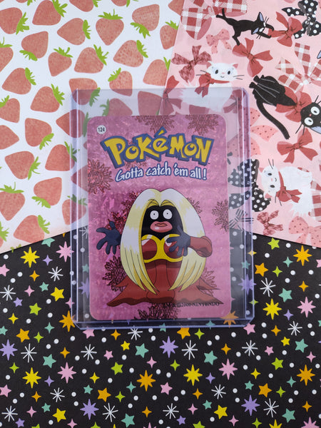 Vintage 1990's Pokemon Trading Vending Prism Shiny Holo Sticker Jynx #124 - NM