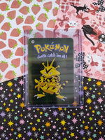 Vintage 1990's Pokemon Trading Vending Prism Shiny Holo Sticker Electabuzz #125 - NM