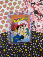 Vintage 1990's Pokemon Trading Vending Prism Shiny Holo Sticker Kabutops #141 - NM
