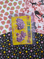 Vintage Pocket Monsters Vending Prism Holo Trading Sticker #1215  / #1208 Venonat / Rhyhorn - NM