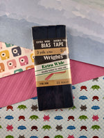 Vintage Wrights Extra Wide Double Fold Bias Tape, Navy SEALED